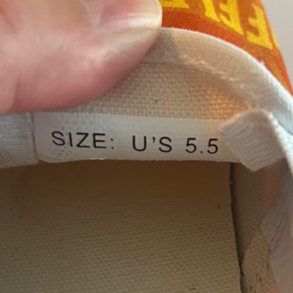 Womens Size 5.5 Custom Frito Lay Vans - NWOT